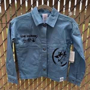 NEW Walt Disney Parks The Marvels Blue Girls Jacket  in Size 9/10